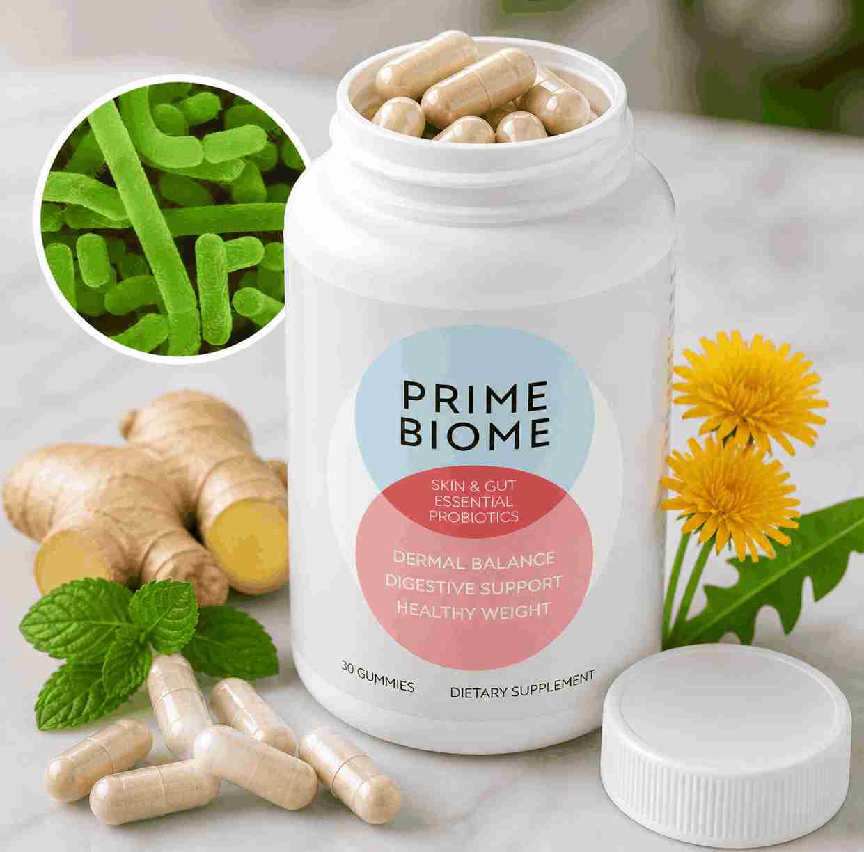 PrimeBiome capsules